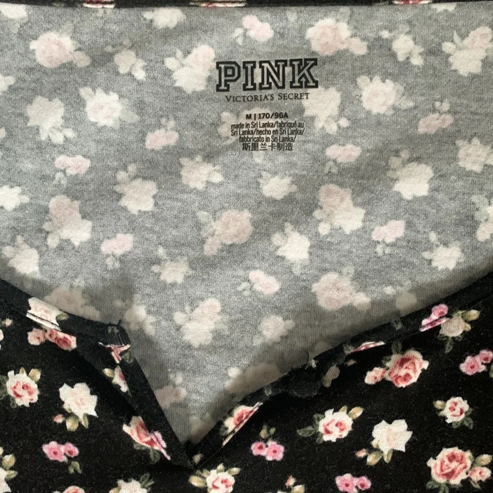 PINK black and floral body suit size medium - Picture 2 of 2